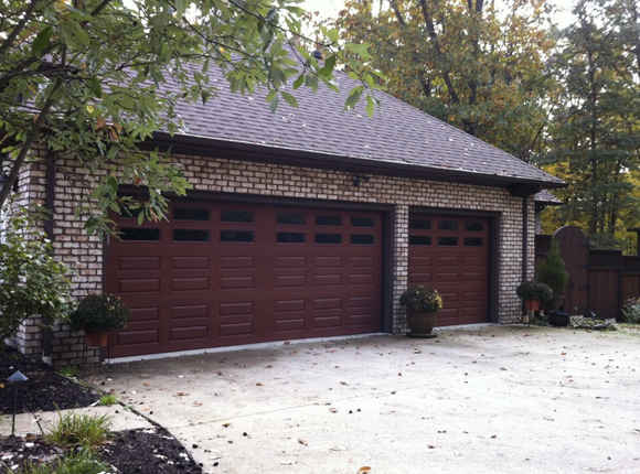 residential new garage door - Action Door installs and repairs garage doors in Cleveland, Akron and Mentor Ohio